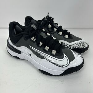 Nike Alpha Huarache Elite 4 Turf Shoes Women's 7 Black FD2746-002 Softball